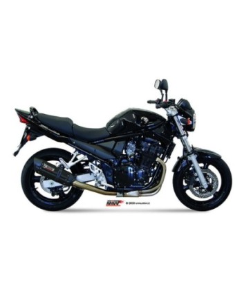 Mivv Slip-On Suono black con tapa carbono Suzuki GSF 650 Bandit 2005-06