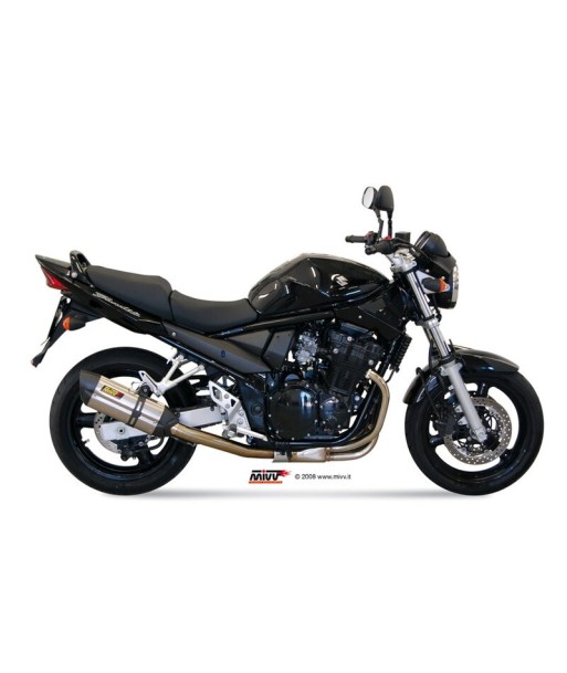 Mivv Slip-On Suono St. Steel con tapa carbono Suzuki GSF 650 Bandit 2005-06
