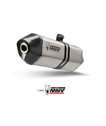 Mivv Slip-On Speed edge St. Steel con tapa carbono KTM 790 Adventure/R 19-26 / 890 Adventure/R 20-26