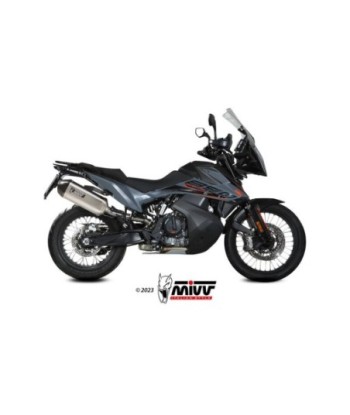 Mivv Slip-On Speed edge St. Steel con tapa carbono KTM 790 Adventure/R 19-26 / 890 Adventure/R 20-26