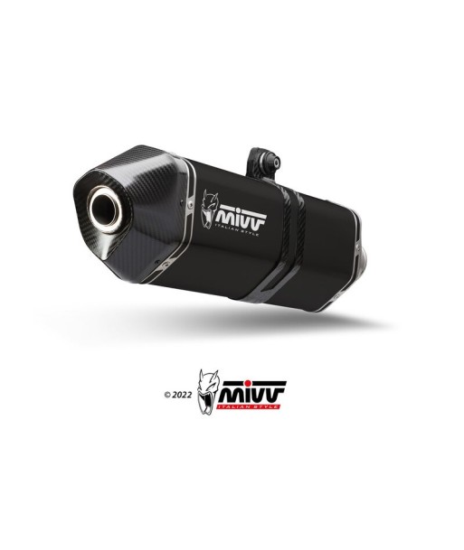 Mivv Full system 2x1 Speed edge black Kymco AK550 2017-20
