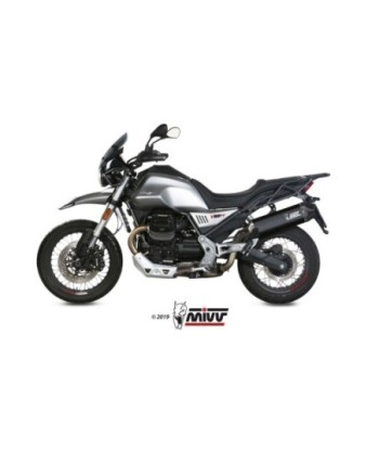 Mivv Slip-On Speed edge Black Moto Guzzi V85 TT 2019-25