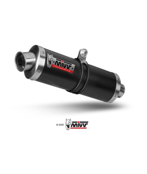 Mivv Slip-On Oval carbono Suzuki SV 650 1999-02