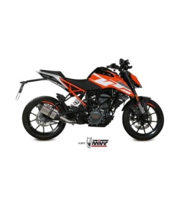 Mivv Slip-On Suono St. Steel con tapa carbono KTM 125/390 Duke / RC 125/390 2017-20