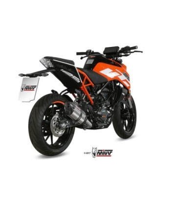 Mivv Slip-On Suono St. Steel con tapa carbono KTM 125/390 Duke / RC 125/390 2017-20