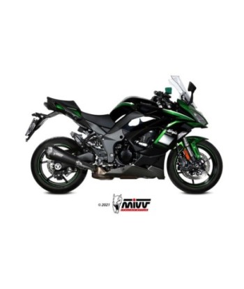 Mivv Slip-On Delta Race Black Kawasaki Ninja 1000 SX / Tourer 2020-25