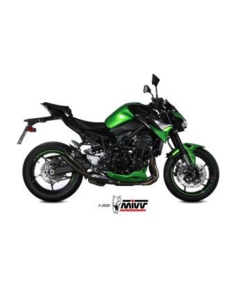 Mivv Slip-On Double Gun Black Kawasaki Z900 2020-24
