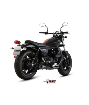 Mivv 2 Slip-On Ghibli black Moto Guzzi V9 Bobber / Roamer 2016-20