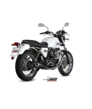 Mivv 2 Slip-On Ghibli black Moto Guzzi V7 Classic / Special 2008-16