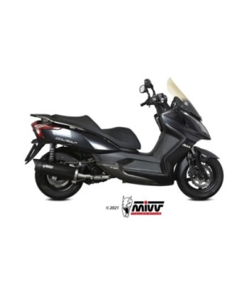 Mivv Full system 1x1 Mover black Kymco Downtown 300 2009-17