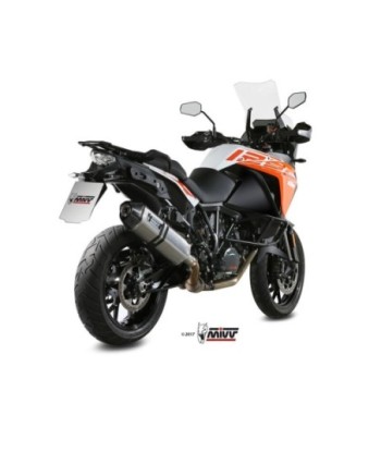 Mivv Slip-On Speed edge St. Steel con tapa carbono KTM 1050/1090/1190/1290 Adventure