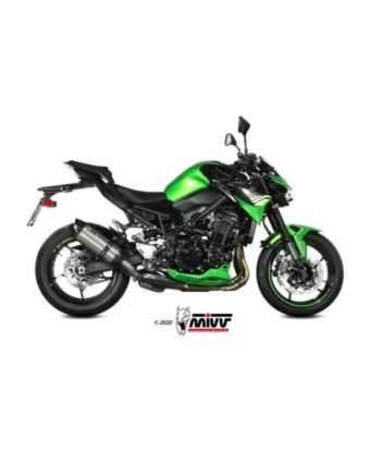 Mivv Slip-On Suono St. Steel con tapa carbono Kawasaki Z900 2020-24
