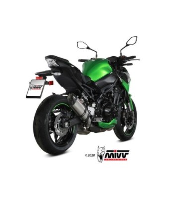 Mivv Slip-On Suono St. Steel con tapa carbono Kawasaki Z900 2020-24