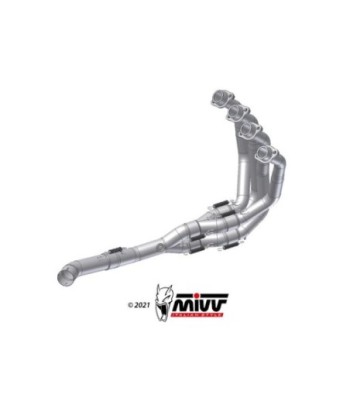 Mivv Colectores no kat (Compatible con silenciosos Mivv y de serie) Kawasaki Z900 2020-24