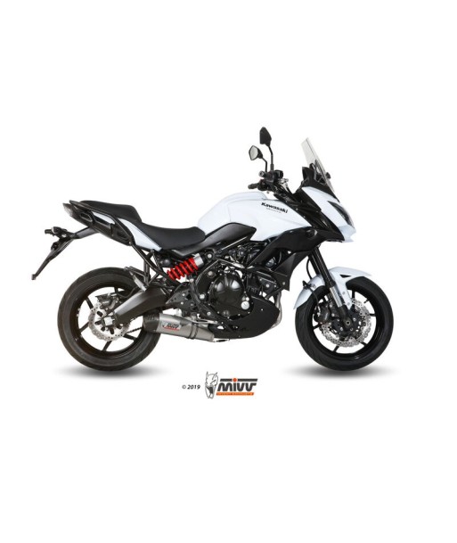 Mivv Full system 2x1 Oval titan con tapa carbono Kawasaki Versys 650 2015-20