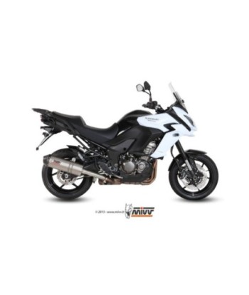 Mivv Slip-On Oval titan con tapa carbono Kawasaki Versys 1000 2015-18