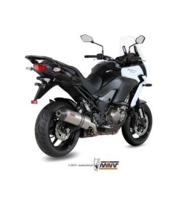 Mivv Slip-On Oval titan con tapa carbono Kawasaki Versys 1000 2015-18