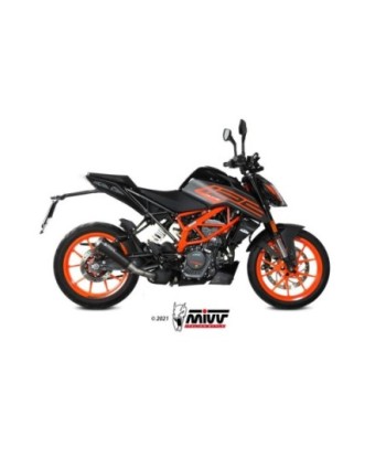 Mivv Slip-On X-M1 Black KTM 125 Duke 21-25