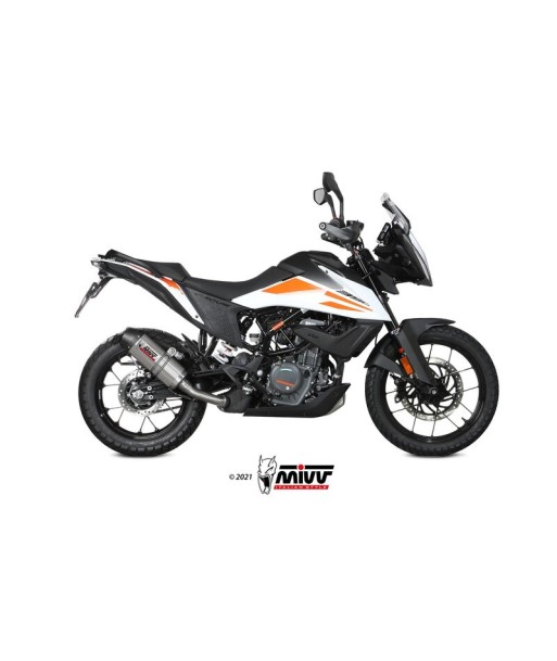 Mivv Slip-On Oval Titan con tapa carbono KTM 390 Adventure 2020-24