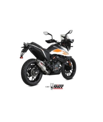 Mivv Slip-On Oval Titan con tapa carbono KTM 390 Adventure 2020-24