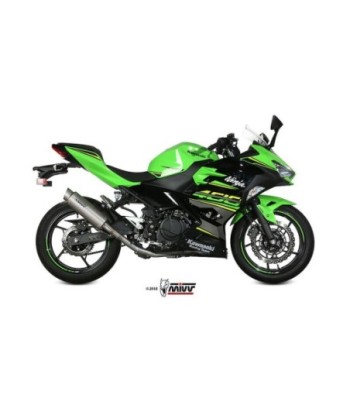Mivv Tubo no kat (compatible con Silencioso Mivv y Original) Kawasaki Ninja 400 2018-20/Z400 2019-20