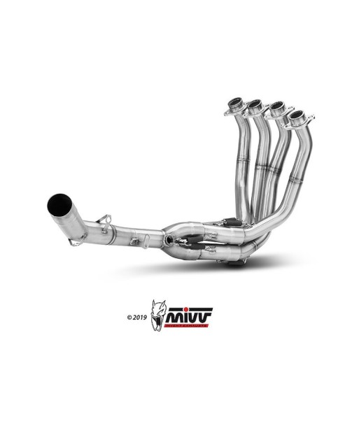 Mivv Colectores no kat (Compatible con silenciosos Mivv y de serie) Kawasaki Z900 RS 2018-25