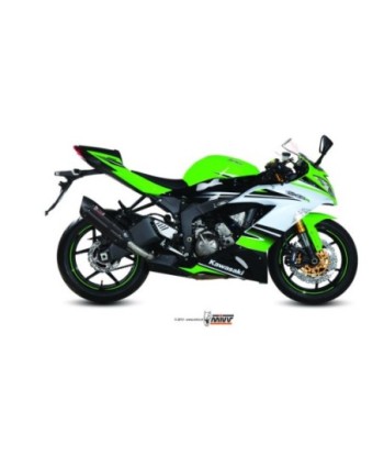 Mivv Slip-On Suono black con tapa carbono Kawasaki ZX-6 R 2009-16 / ZX-6 R 636 2013-16