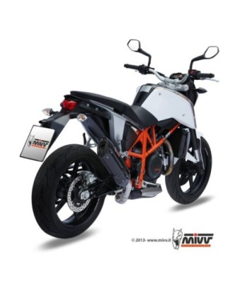 Mivv Slip-On Suono black con tapa carbono KTM 690 Duke 2012-18