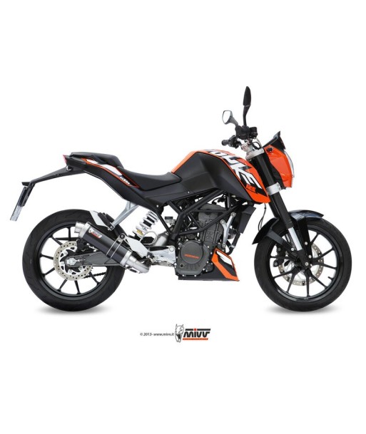 Mivv Full system 1x1 GP black KTM 125 Duke 2011-16 / 200 Duke 2012-14