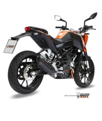 Mivv Full system 1x1 Suono black con tapa carbono KTM 125 Duke 2011-16 / 200 Duke 2012-14