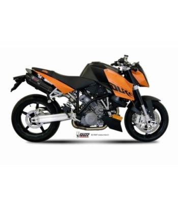 Mivv 2 Slip-On Suono black con tapa carbono KTM 990 Superduke 2005-11
