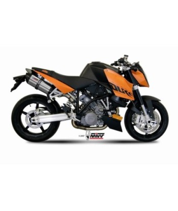 Mivv 2 Slip-On Suono St. Steel con tapa carbono KTM 990 Superduke 2005-11