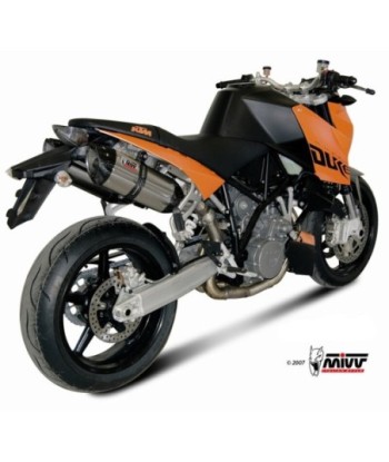 Mivv 2 Slip-On Suono St. Steel con tapa carbono KTM 990 Superduke 2005-11