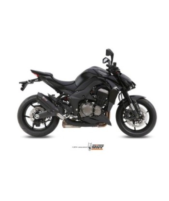 Mivv 2 Slip-On Suono black con tapa carbono Kawasaki Z1000 / Z1000 R Edition 2014-20