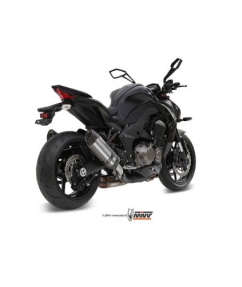 Mivv 2 Slip-On Suono St. Steel con tapa carbono Kawasaki Z1000 / Z1000 R Edition 2014-20