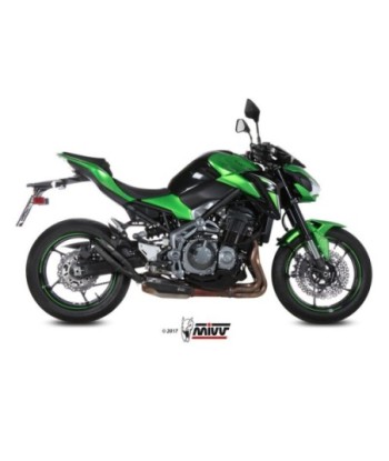 Mivv Slip-On Double Gun Black Kawasaki Z900 2017-19 / Z900 A2 (35 KW / 70 KW) 2017-26