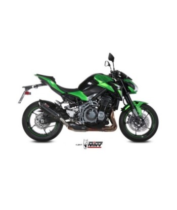 Mivv Slip-On Suono Black con tapa carbono Kawasaki Z900 2017-19 / Z900 A2 (35/70 KW) 2017-26