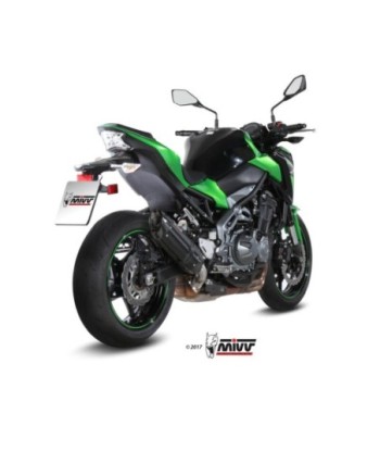 Mivv Slip-On Suono Black con tapa carbono Kawasaki Z900 2017-19 / Z900 A2 (35/70 KW) 2017-26