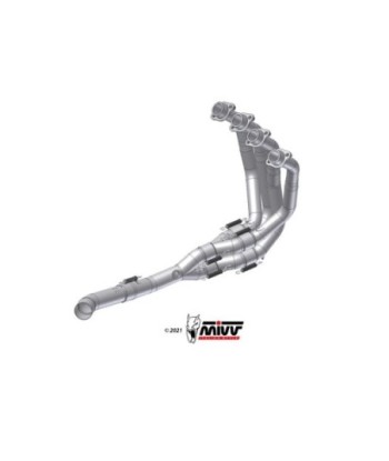 Mivv Colectores no kat (Compatible con silenciosos Mivv y de serie) Kawasaki Z900 2017-19