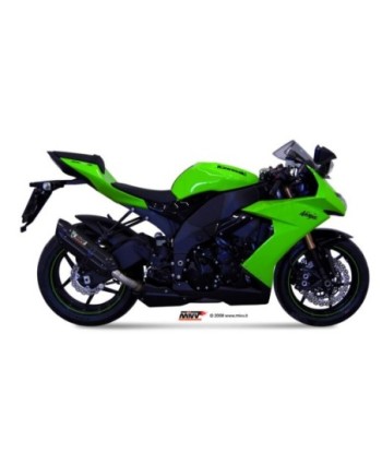 Mivv Slip-On Suono black con tapa carbono Kawasaki ZX-10 R 2008-10