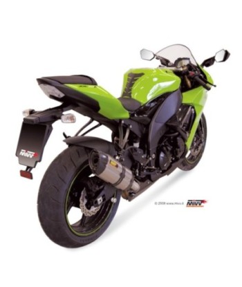 Mivv Slip-On Suono St. Steel con tapa carbono Kawasaki ZX-10 R 2008-10