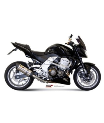 Mivv Slip-On Suono St. Steel con tapa carbono Kawasaki Z750 2007-14
