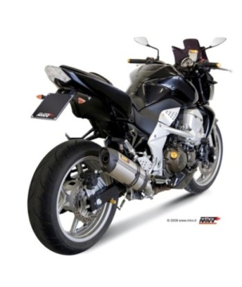 Mivv Slip-On Suono St. Steel con tapa carbono Kawasaki Z750 2007-14