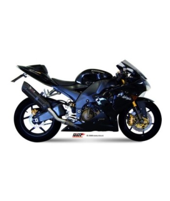 Mivv Slip-On Suono black con tapa carbono Kawasaki ZX-10 R 2004-05
