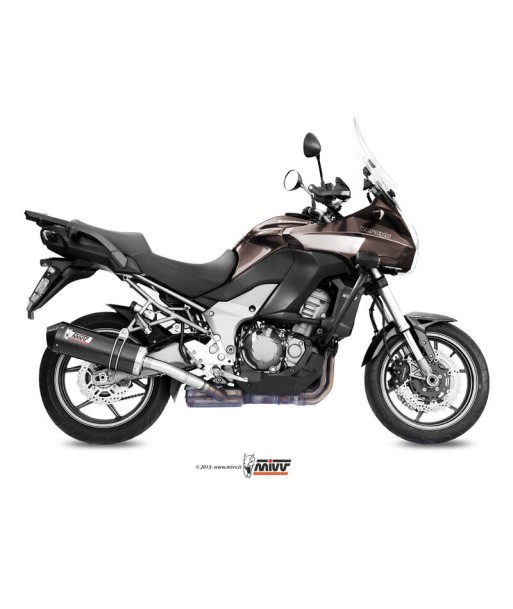 Mivv Slip-On Oval carbono con tapa carbono Kawasaki Versys 1000 2012-14