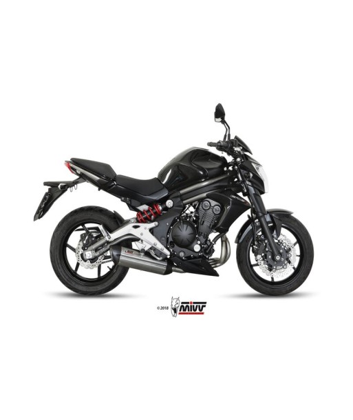 Mivv Full system 2x1 Suono St. Steel con tapa carbono Kawasaki ER-6n / f 2012-16