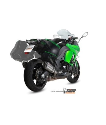 Mivv 2 Slip-On Suono St. Steel con tapa carbono Kawasaki Z1000 SX / Ninja 1000 SX 2014-19