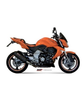Mivv 2 Slip-On Suono black con tapa carbono Kawasaki Z1000 2007-09