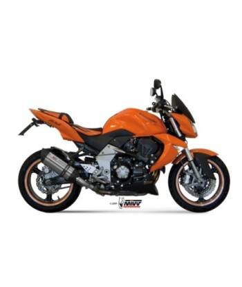 Mivv 2 Slip-On Suono St. Steel con tapa carbono Kawasaki Z1000 2007-09