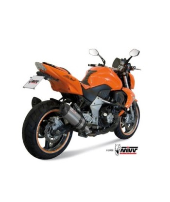 Mivv 2 Slip-On Suono St. Steel con tapa carbono Kawasaki Z1000 2007-09